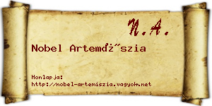 Nobel Artemíszia névjegykártya